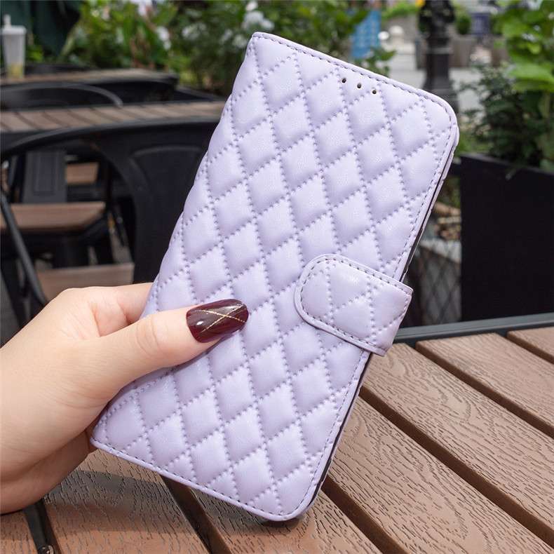 手帳型スマホケース キルティングレザー調iphone手帳ケース