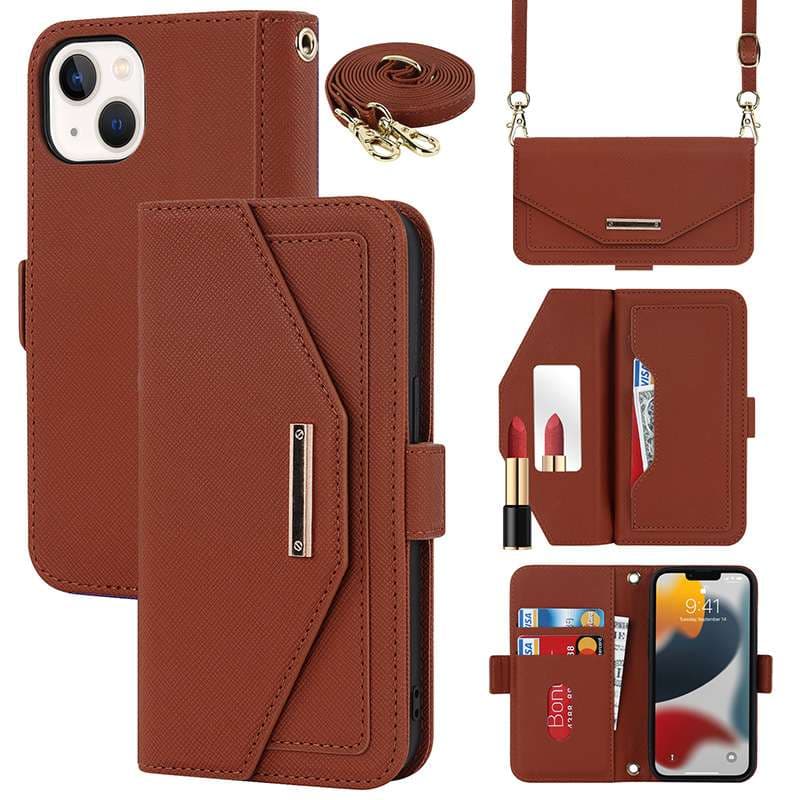 手帳型スマホケース マルチ機能レザー調iphoneケース財布