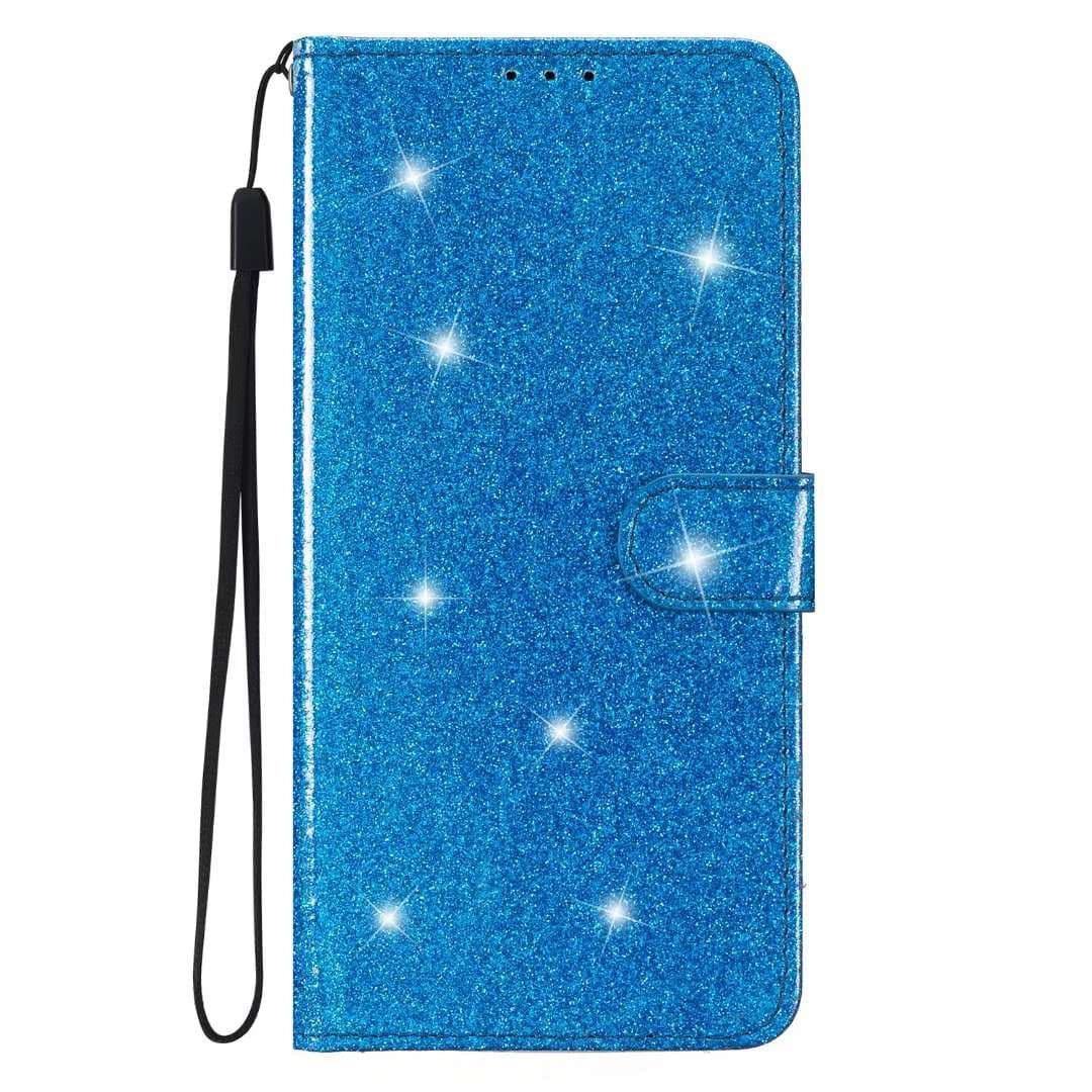 手帳型スマホケースiPhone キラキラグリッター