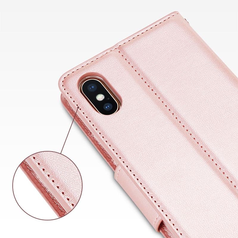 上質合成皮革多機能手帳型 iphoneX/XS 保護ケース