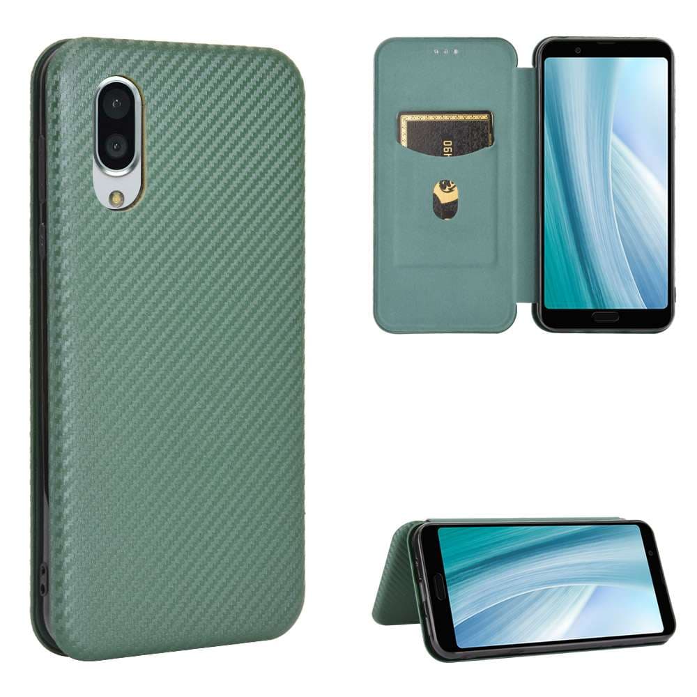手帳型スマホケース ハート柄付き多機能
