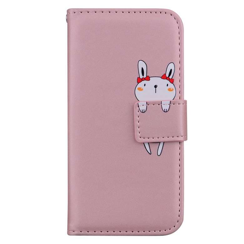 手帳型スマホケース 動物デザイン 4色展開