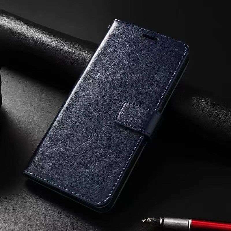 手帳型スマホケース 高級感漂う多機能レザー調iPhone