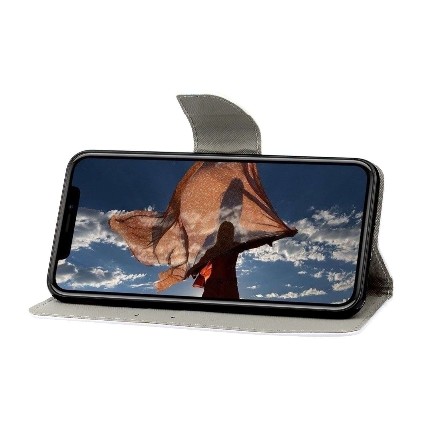 手帳型スマホケース 多彩な風景デザイン フリップウォレットiphoneケース