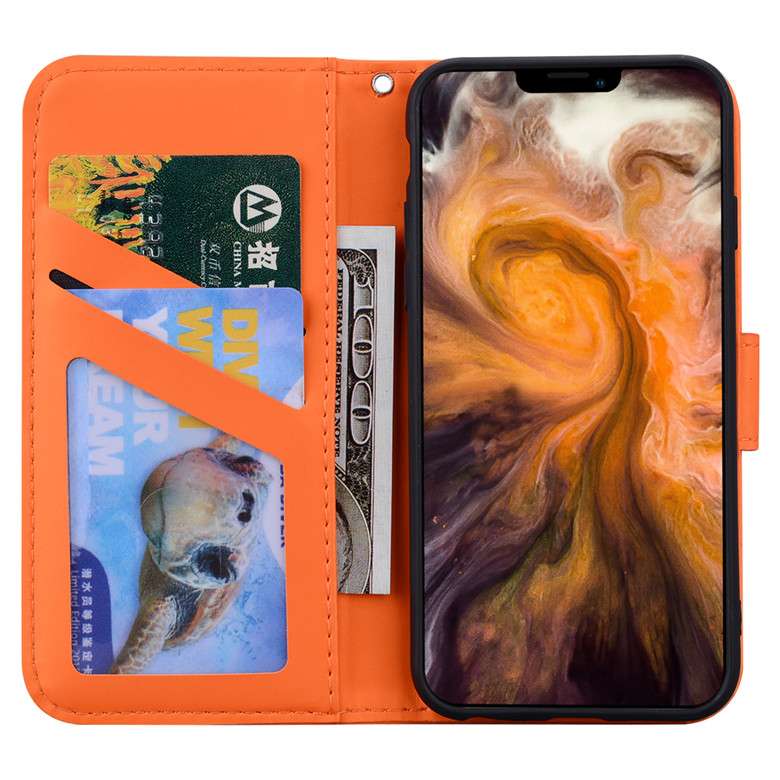 手帳型スマホケース 動物デザイン 4色展開