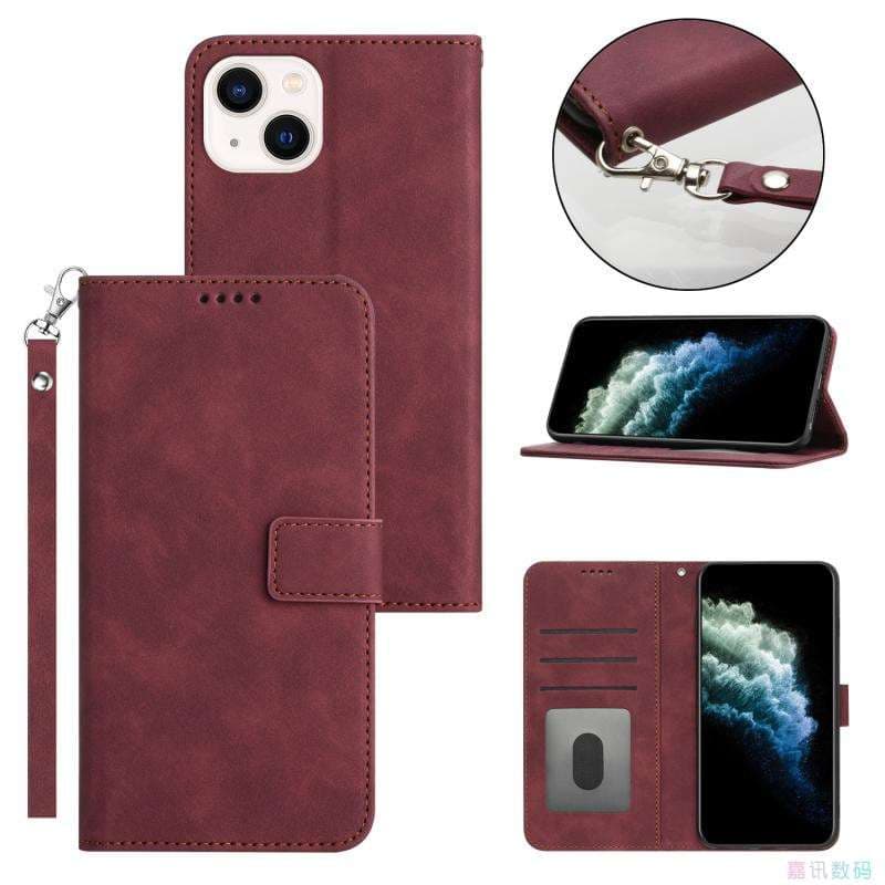 手帳型スマホケース 多機能レザー調iphone手帳型ケース
