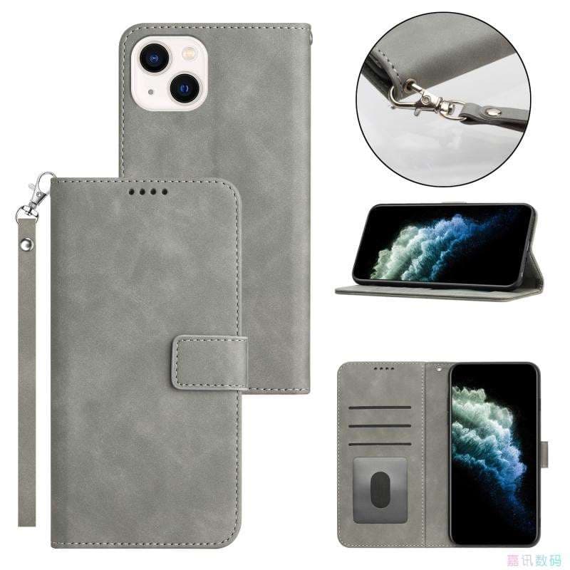 手帳型スマホケース 多機能レザー調iphone手帳型ケース
