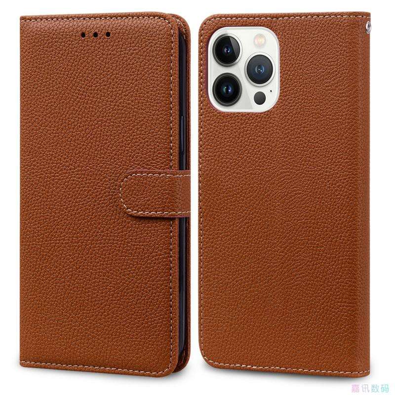  多機能革製iphone手帳型ケース