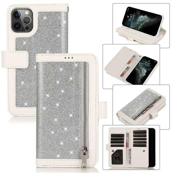 手帳型スマホケース キラキラ輝く多機能