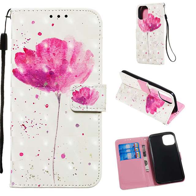 手帳型スマホケース 個性的な絵柄の3点セット