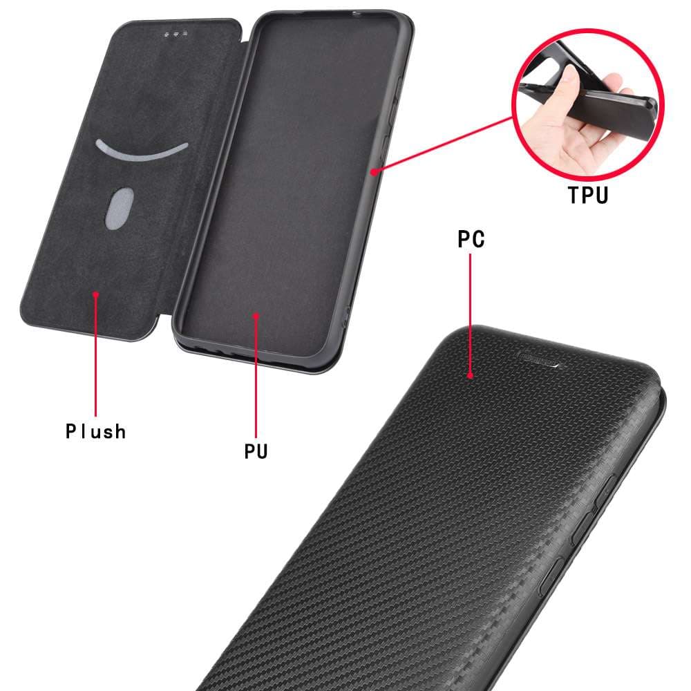 手帳型スマホケース ハート柄付き多機能