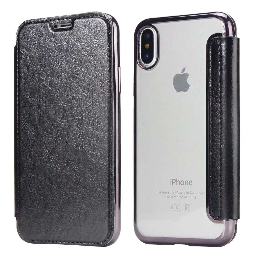 手帳型スマホケース 高級レザー調フリップカバー iphone ケース