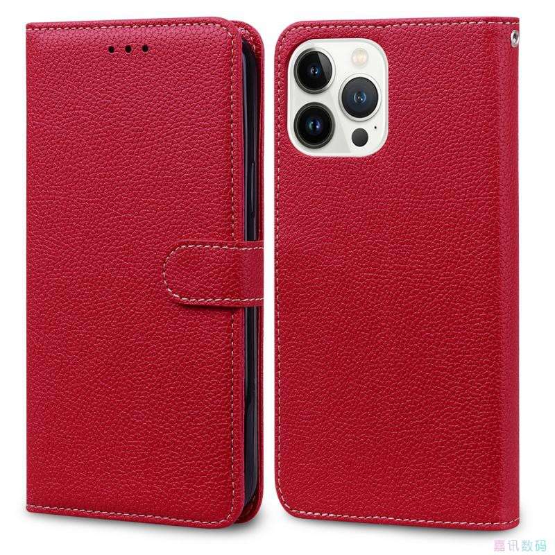  多機能革製iphone手帳型ケース