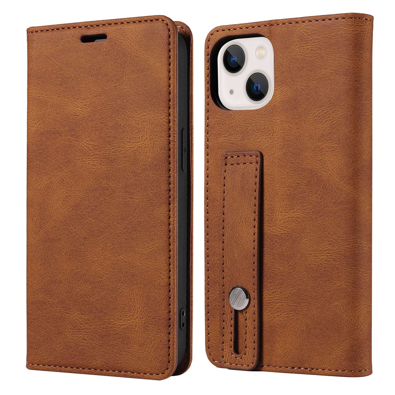 手帳型スマホケース 高級感ある革製手帳型iphoneケース