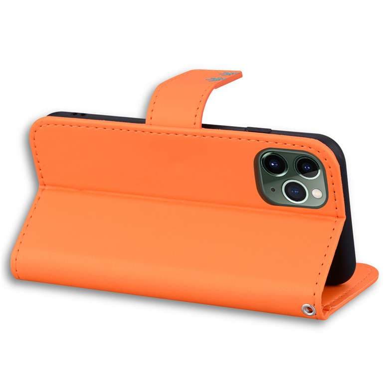 手帳型スマホケース 動物デザイン 4色展開