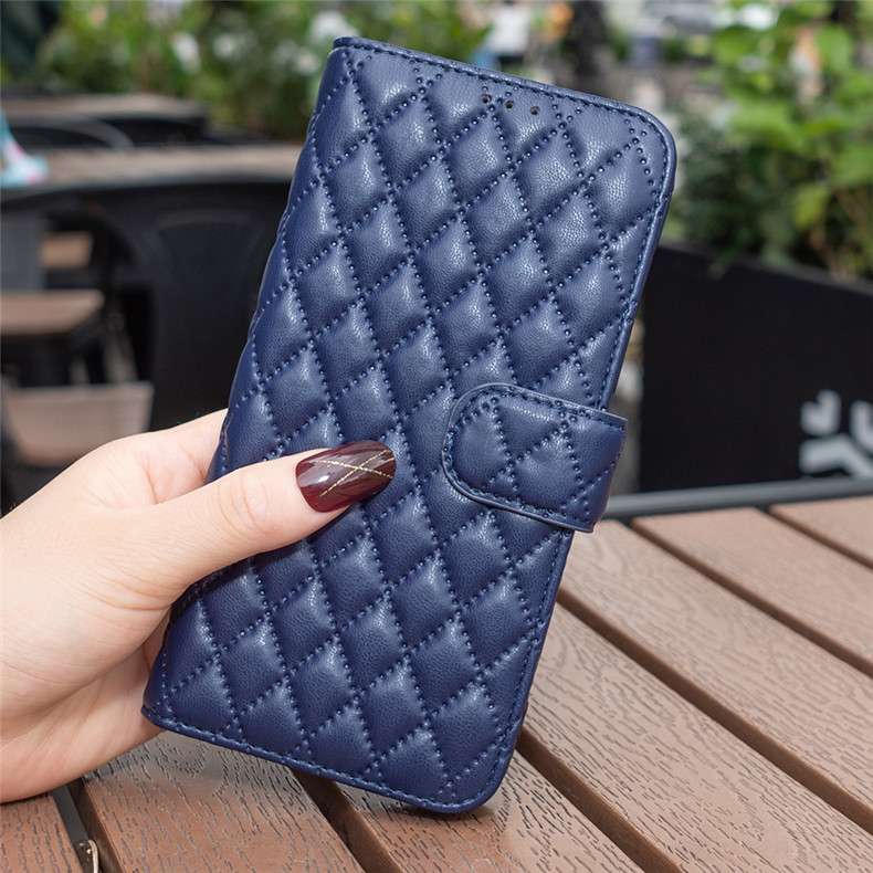 手帳型スマホケース キルティングレザー調iphone手帳ケース
