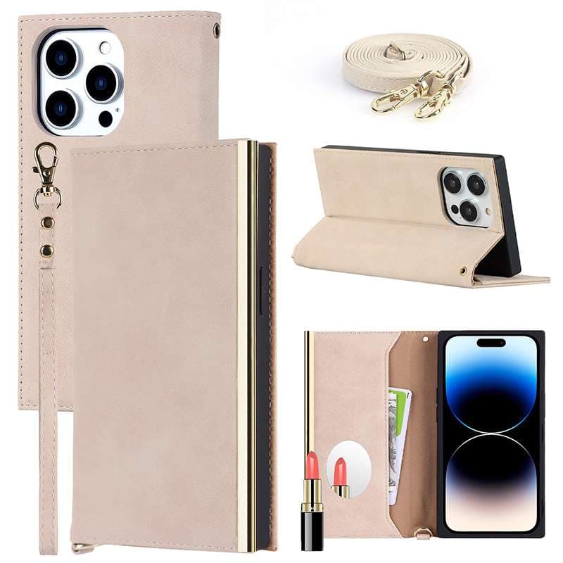 手帳型スマホケース 多機能ウォレット型iphoneケース