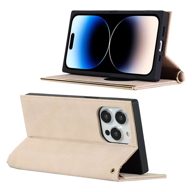 手帳型スマホケース 多機能ウォレット型iphoneケース